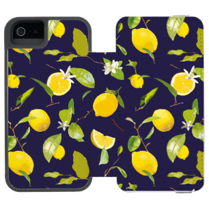 Coque-portefeuille iPhone 5 Incipio Watson™ Aquarelle Citron & Feuilles 10