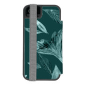 Coque Portefeuille Incipio Pour iPhone Aquarelle tombée feuilles 10 (Folio Dos)