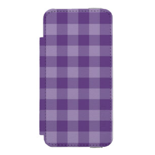 Coque-portefeuille iPhone 5 Incipio Watson™ Arrière - plan checkered violet