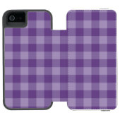 Coque Portefeuille Incipio Pour iPhone Arrière - plan checkered violet (Folio Ouvert)