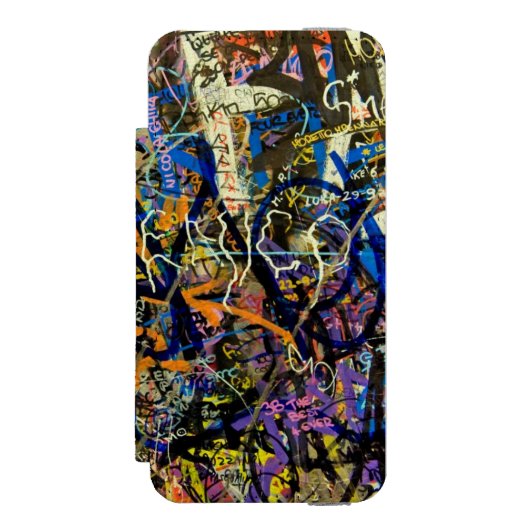 Coque Portefeuille Incipio Pour iPhone Arrière - plan de graffiti (Folio Devant)