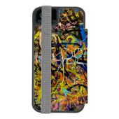 Coque Portefeuille Incipio Pour iPhone Arrière - plan de graffiti (Folio Dos)