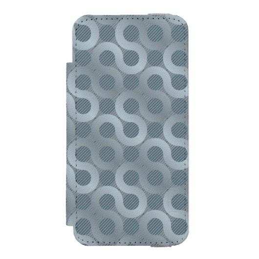 Coque Portefeuille Incipio Pour iPhone Arrière - plan gris abstrait d'écoulement (Folio Devant)