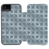 Coque Portefeuille Incipio Pour iPhone Arrière - plan gris abstrait d'écoulement (Folio Ouvert)