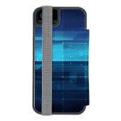 Coque Portefeuille Incipio Pour iPhone Arrière - plan numérique de pointe (Folio Dos)