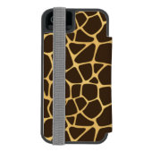 Coque Portefeuille Incipio Pour iPhone Arrière - plan repéré par girafe (Folio Dos)