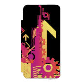 Coque Portefeuille Incipio Pour iPhone Arrière - plan tramé technique 7 (Folio Devant)