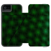 Coque Portefeuille Incipio Pour iPhone Arrière - plan vert abstrait (Folio Ouvert)
