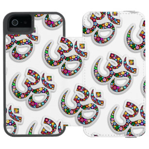 Coque-portefeuille iPhone 5 Incipio Watson™ Art symbolique floral Namaste