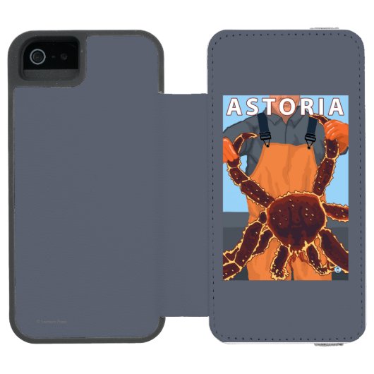 Coque Portefeuille Incipio Pour iPhone Astoria, crabe d'OregonKing (Folio Ouvert)