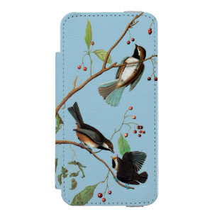 Coque-portefeuille iPhone 5 Incipio Watson™ Audubon : Chickadee