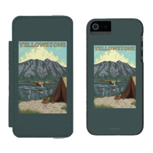 Coque-portefeuille iPhone 5 Incipio Watson™ Avion de Bush et pêche - ressortissant de