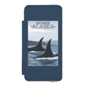 Coque Portefeuille Incipio Pour iPhone Baleines #1 - Homer, Alaska d'orque (Folio Devant)