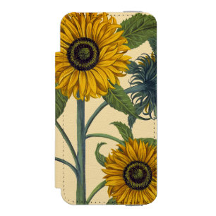 Coque-portefeuille iPhone 5 Incipio Watson™ Besler : Tournesol