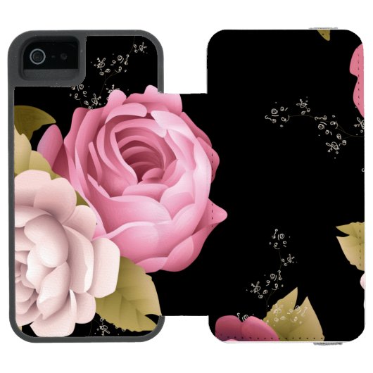 Coque Portefeuille Incipio Pour iPhone Bouquets de Roses 3 (Folio Ouvert)