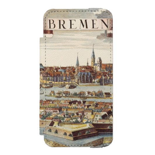 Coque Portefeuille Incipio Pour iPhone Brême, Allemagne, 1719 (Folio Devant)