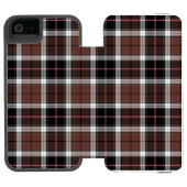 Coque Portefeuille Incipio Pour iPhone Brown Plaid (Folio Ouvert)