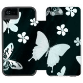 Coque Portefeuille Incipio Pour iPhone Butterfly Pattern 14 (Folio Ouvert)