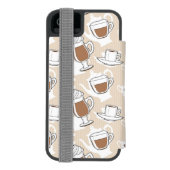 Coque Portefeuille Incipio Pour iPhone Café, motif doux (Folio Dos)