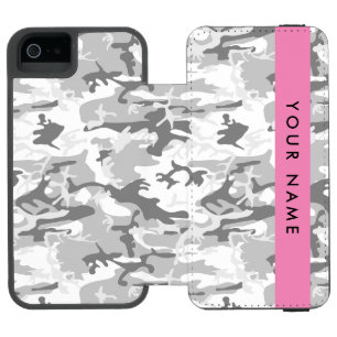 Coque-portefeuille iPhone 5 Incipio Watson™ Camouflage neige hivernale grise Personnalisez vot