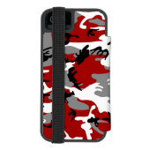 Coque Portefeuille Incipio Pour iPhone Camouflage rouge et gris, Militaire, Armée (Folio Dos)