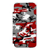 Coque Portefeuille Incipio Pour iPhone Camouflage rouge et gris, Militaire, Armée (Folio Devant)