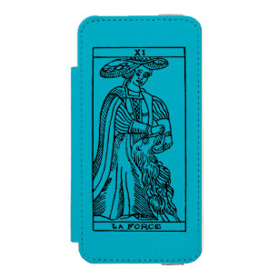 Coque-portefeuille iPhone 5 Incipio Watson™ Carte de tarot : Force