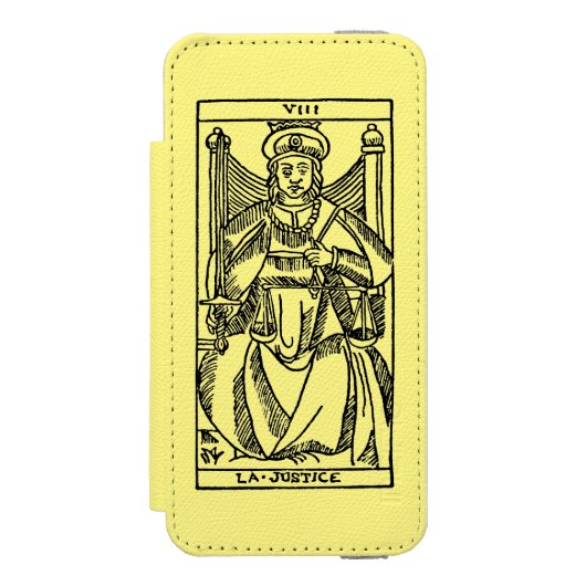 Coque Portefeuille Incipio Pour iPhone Carte de tarot : Justice (Folio Devant)