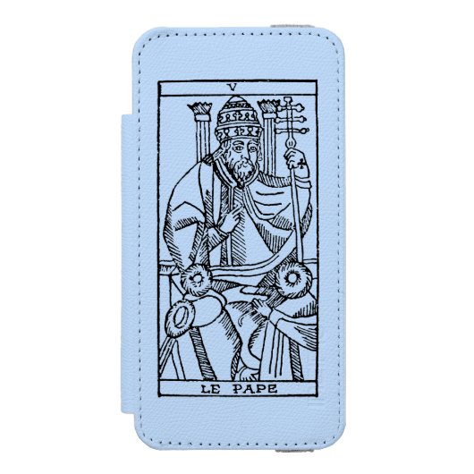Coque Portefeuille Incipio Pour iPhone Carte de tarot : Le pape (Folio Devant)