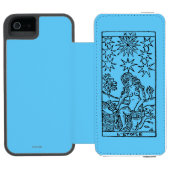 Coque Portefeuille Incipio Pour iPhone Carte de tarot : Les étoiles (Folio Ouvert)