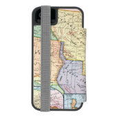 Coque Portefeuille Incipio Pour iPhone Carte : Les USA Expansion, 1905 (Folio Dos)