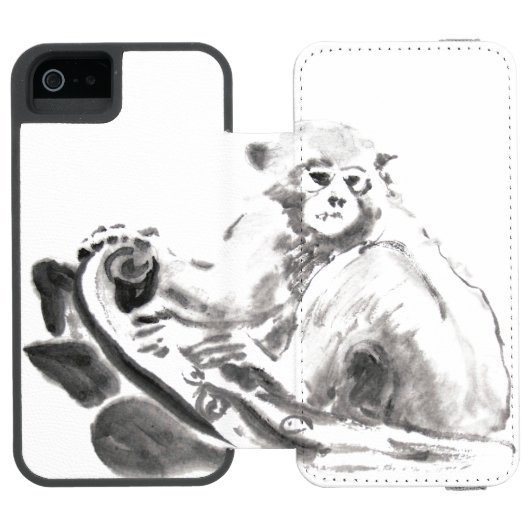 Coque Portefeuille Incipio Pour iPhone Cas original de zodiaque d'année de singe (Folio Ouvert)