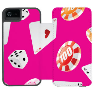 Coque-portefeuille iPhone 5 Incipio Watson™ Casino, accessoires de jeux motif 7