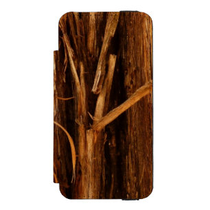Coque-portefeuille iPhone 5 Incipio Watson™ Cèdre texturé en écorce de bois