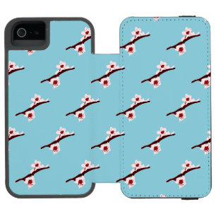 Coque-portefeuille iPhone 5 Incipio Watson™ Cerisier en Fleur, Sakura, Motif Floral Rose