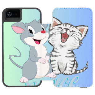 Coque-portefeuille iPhone 5 Incipio Watson™ chat et souris sur Étui portefeuille pour iphone 6