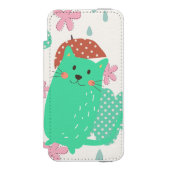Coque Portefeuille Incipio Pour iPhone Chats en pluie (Folio Devant)