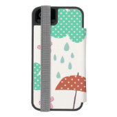 Coque Portefeuille Incipio Pour iPhone Chats en pluie (Folio Dos)