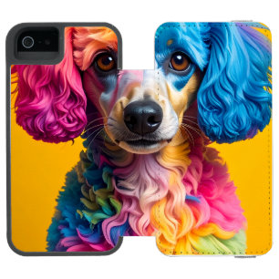 Coque-portefeuille iPhone 5 Incipio Watson™ Chien Coloré
