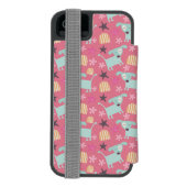 Coque Portefeuille Incipio Pour iPhone Chiots, étoiles et fleurs (Folio Dos)