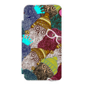 Coque Portefeuille Incipio Pour iPhone Chouette dans la couronne (Folio Devant)