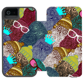 Coque-portefeuille iPhone 5 Incipio Watson™ Chouette dans la couronne