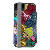 Coque Portefeuille Incipio Pour iPhone Chouette dans la couronne (Folio Dos)