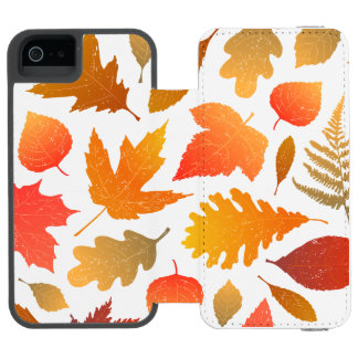 Coque-portefeuille iPhone 5 Incipio Watson™ Chute pour l'automne - Motif feutre douillet