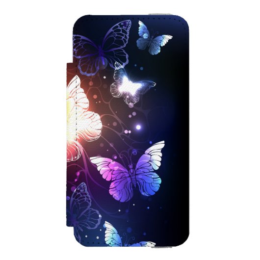 Coque Portefeuille Incipio Pour iPhone Clowing Night Butterflies (Folio Devant)
