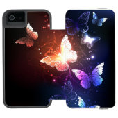 Coque Portefeuille Incipio Pour iPhone Clowing Night Butterflies (Folio Ouvert)