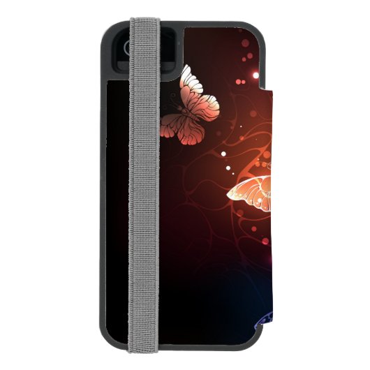 Coque Portefeuille Incipio Pour iPhone Clowing Night Butterflies (Folio Dos)