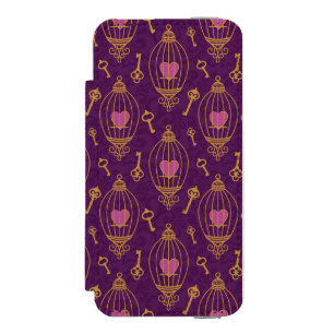 Coque-portefeuille iPhone 5 Incipio Watson™ Coeur-clé-motif