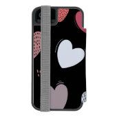 Coque Portefeuille Incipio Pour iPhone Coeurs 2 (Folio Dos)
