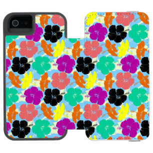 Coque-portefeuille iPhone 5 Incipio Watson™ Conception de motifs de fleurs colorés